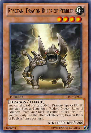 Reactan, Dragon Ruler of Pebbles [LTGY-EN095] Common | Odin's Place
