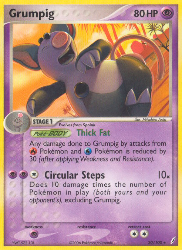 Grumpig (20/100) [EX: Crystal Guardians] | Odin's Place