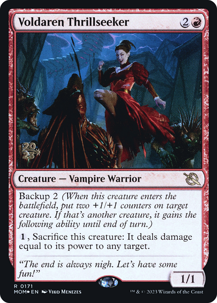 Voldaren Thrillseeker [March of the Machine Prerelease Promos] | Odin's Place