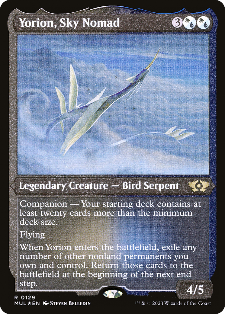 Yorion, Sky Nomad (Foil Etched) [Multiverse Legends] | Odin's Place
