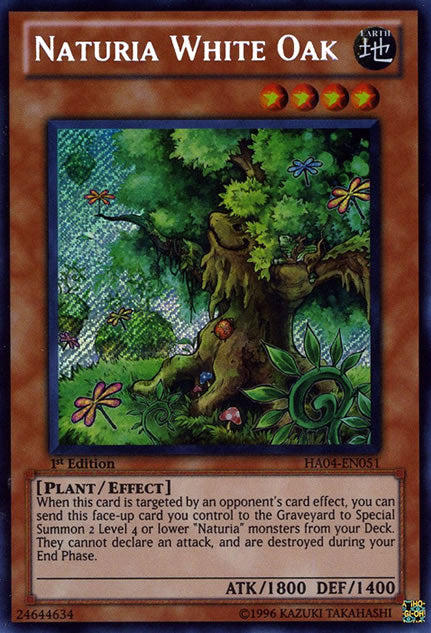 Naturia White Oak [HA04-EN051] Secret Rare | Odin's Place
