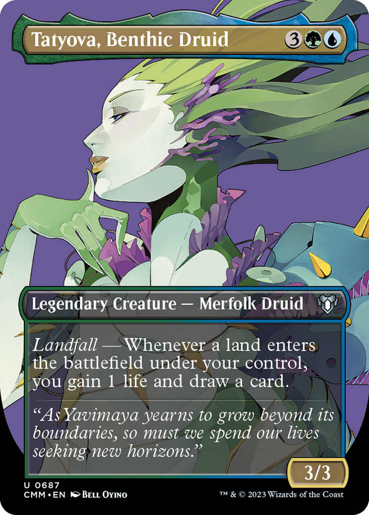 Tatyova, Benthic Druid (Borderless Profile) [Commander Masters] | Odin's Place