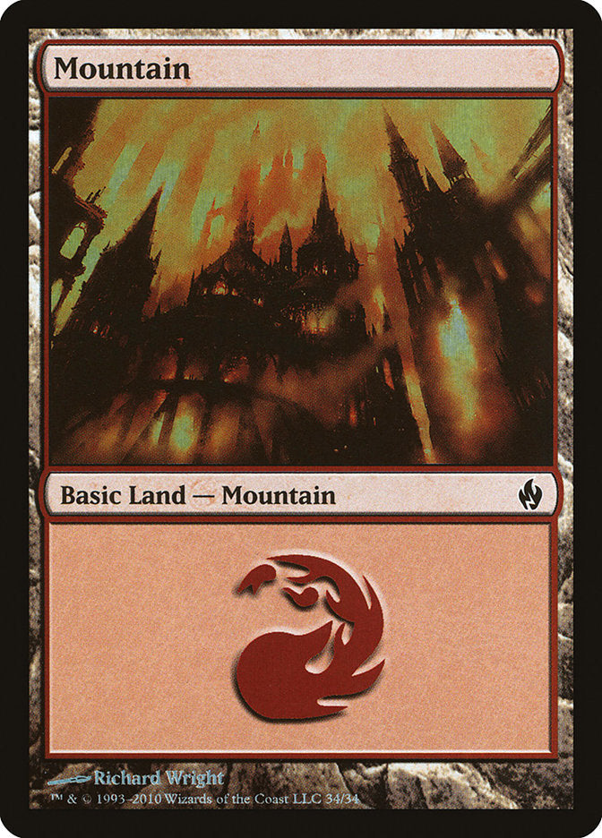 Mountain (34) [Premium Deck Series: Fire and Lightning] | Odin's Place