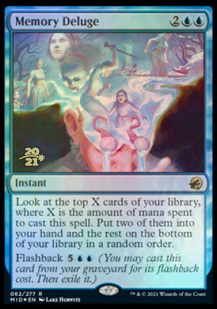 Memory Deluge [Innistrad: Midnight Hunt Prerelease Promos] | Odin's Place