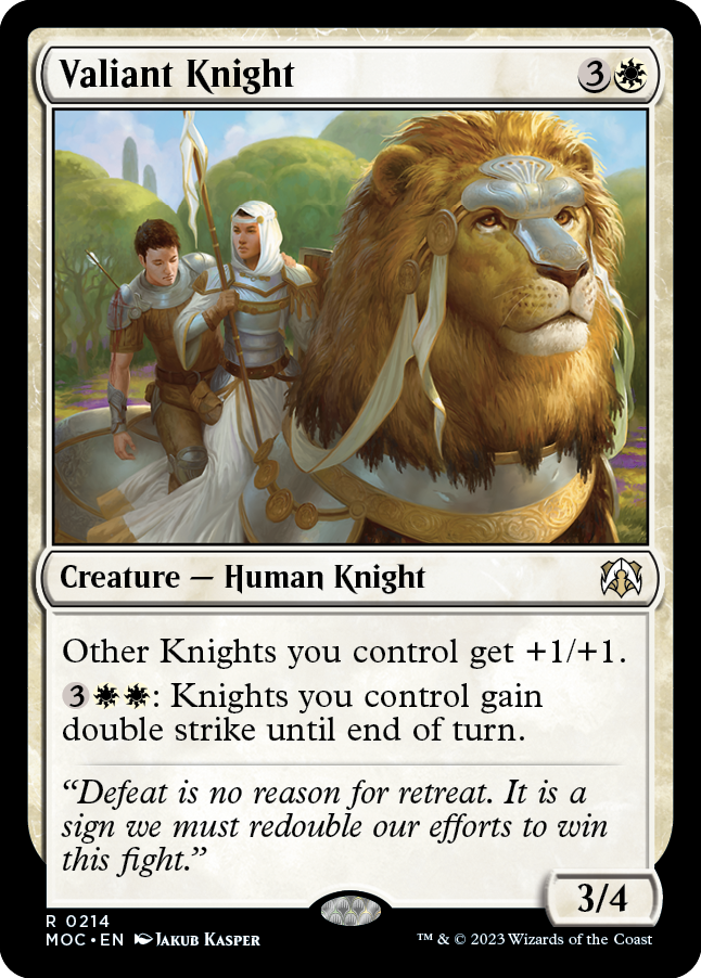 Valiant Knight [March of the Machine Commander] | Odin's Place