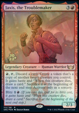 Jaxis, the Troublemaker [Streets of New Capenna Prerelease Promos] | Odin's Place