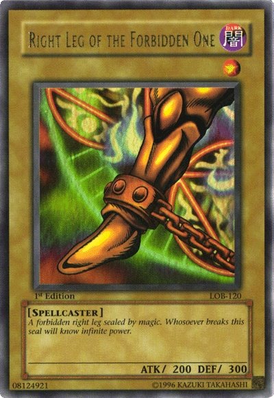 Right Leg of the Forbidden One [LOB-120] Ultra Rare | Odin's Place