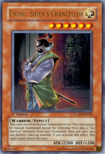 Enishi, Shien's Chancellor [GLAS-EN032] Ultra Rare | Odin's Place