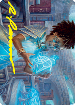 Zimone, Quandrix Prodigy Art Card (Gold-Stamped Signature) [Strixhaven: School of Mages Art Series] | Odin's Place