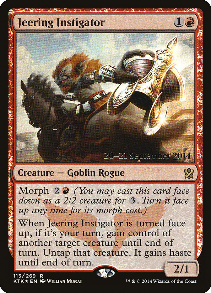 Jeering Instigator (113) [Khans of Tarkir Prerelease Promos] | Odin's Place