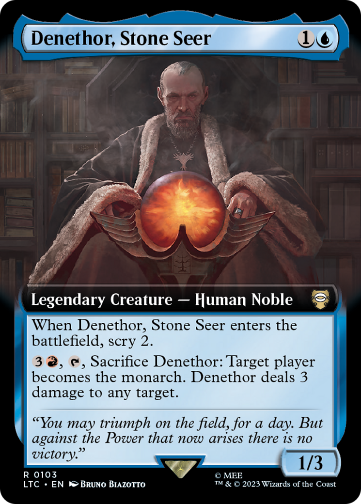 Denethor, Stone Seer (Extended Art) [The Lord of the Rings: Tales of Middle-Earth Commander] | Odin's Place