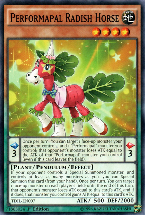Performapal Radish Horse [TDIL-EN007] Common | Odin's Place