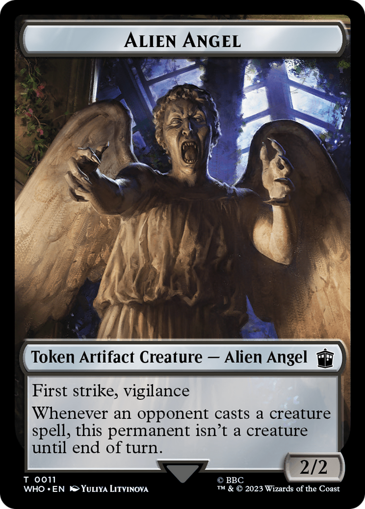 Alien Angel // Food (0027) Double-Sided Token [Doctor Who Tokens] | Odin's Place