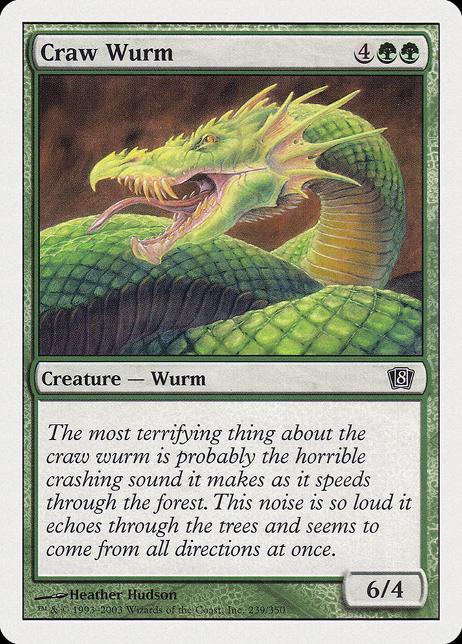 Craw Wurm (239) [Eighth Edition] | Odin's Place