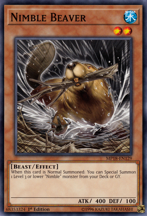 Nimble Beaver [MP18-EN129] Short Print | Odin's Place