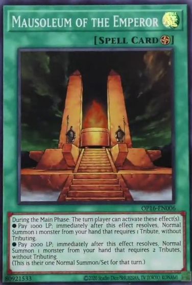 Mausoleum of the Emperor [OP16-EN006] Super Rare | Odin's Place