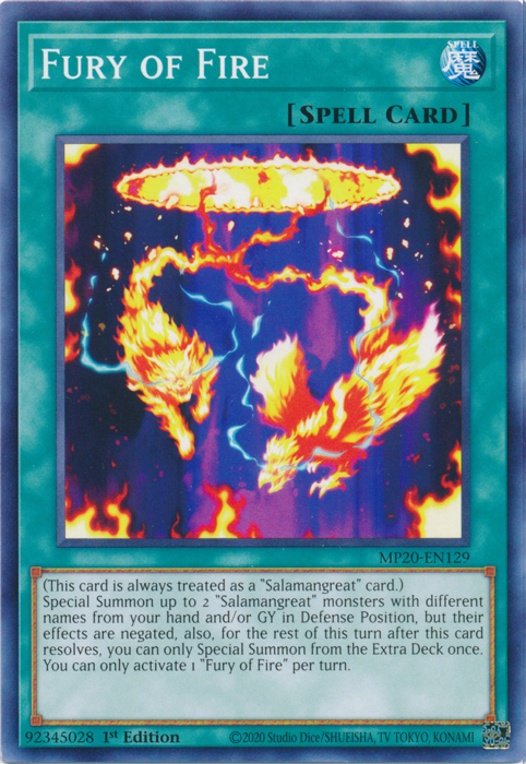 Fury of Fire [MP20-EN129] Common | Odin's Place