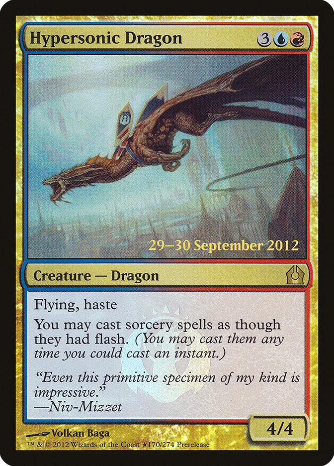 Hypersonic Dragon (170) [Return to Ravnica Prerelease Promos] | Odin's Place