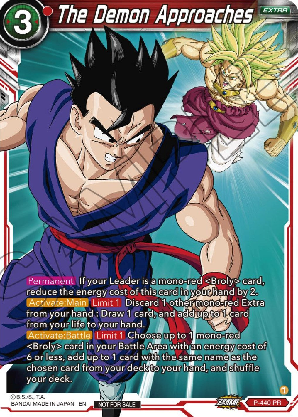 The Demon Approaches (Zenkai Series Tournament Pack Vol.2) (P-440) [Tournament Promotion Cards] | Odin's Place