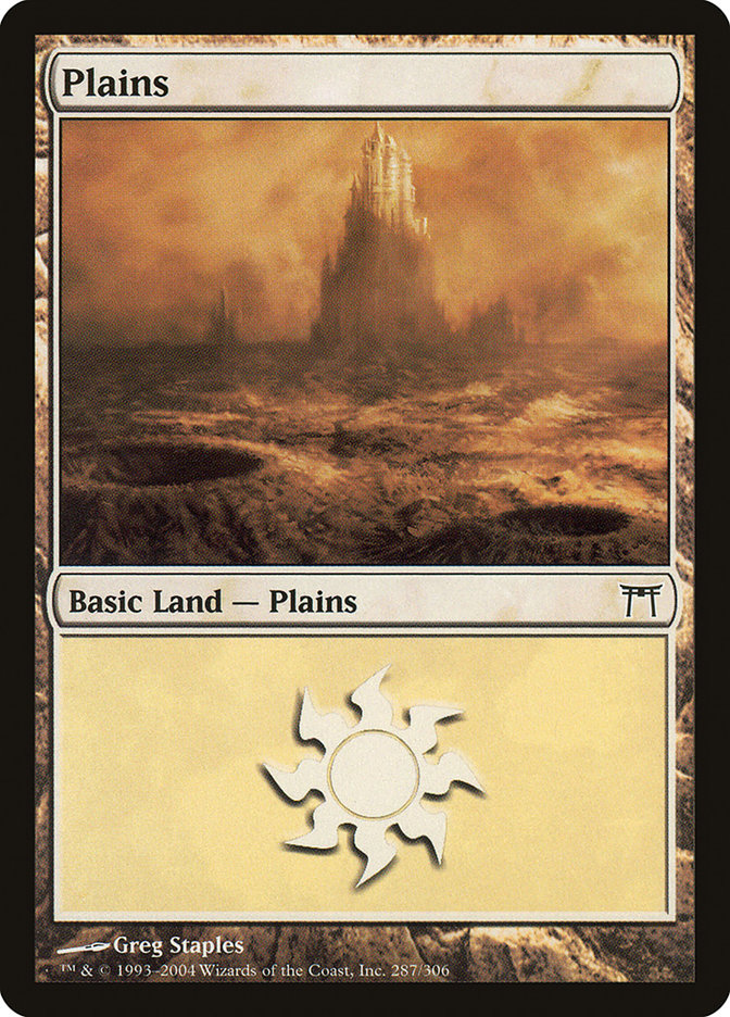 Plains (287) [Champions of Kamigawa] | Odin's Place