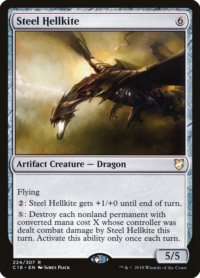 Steel Hellkite (224) [Commander 2018] | Odin's Place