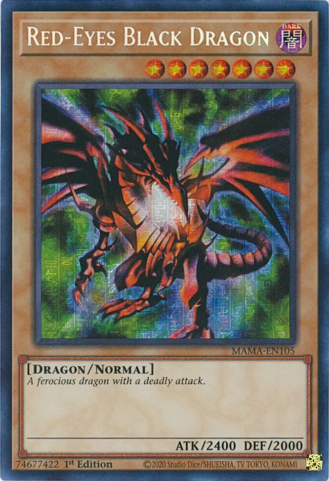 Red-Eyes Black Dragon [MAMA-EN105] Secret Pharaoh's Rare | Odin's Place