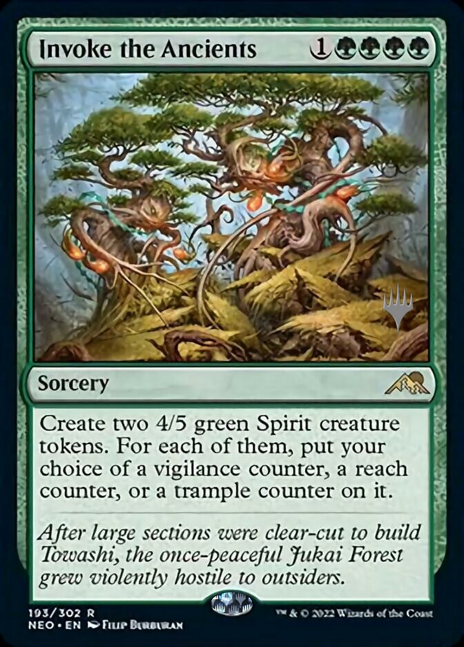 Invoke the Ancients (Promo Pack) [Kamigawa: Neon Dynasty Promos] | Odin's Place