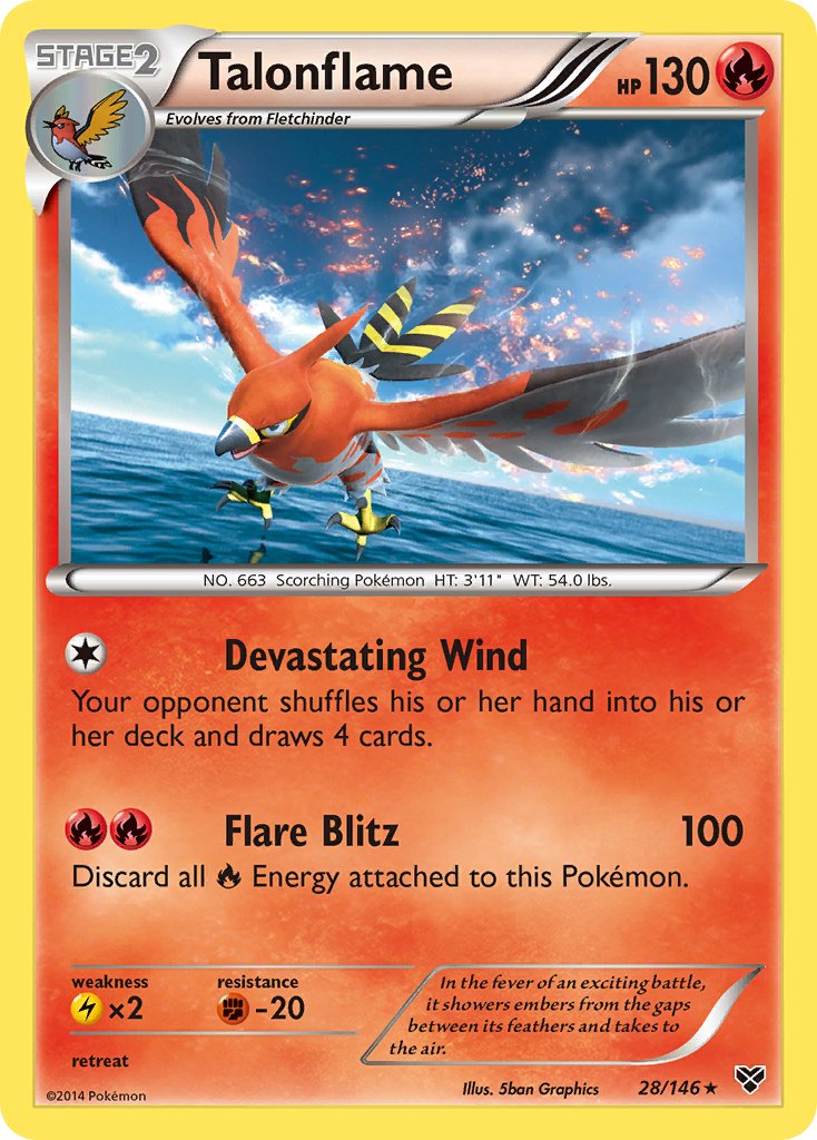 Talonflame (28/146) (Cosmos Holo) (Blister Exclusive) [XY: Base Set] | Odin's Place