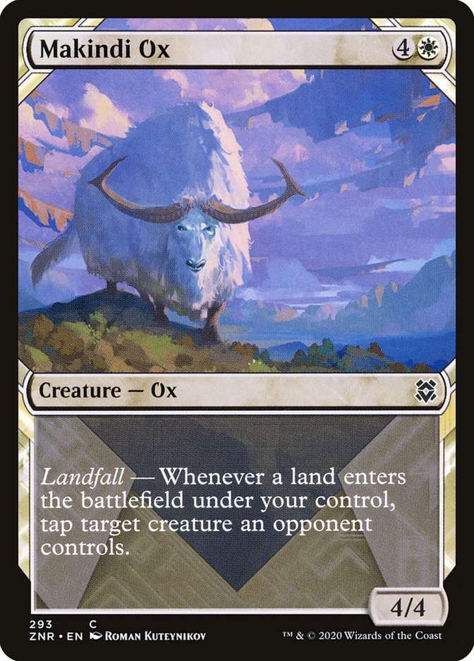 Makindi Ox (Showcase) [Zendikar Rising] | Odin's Place