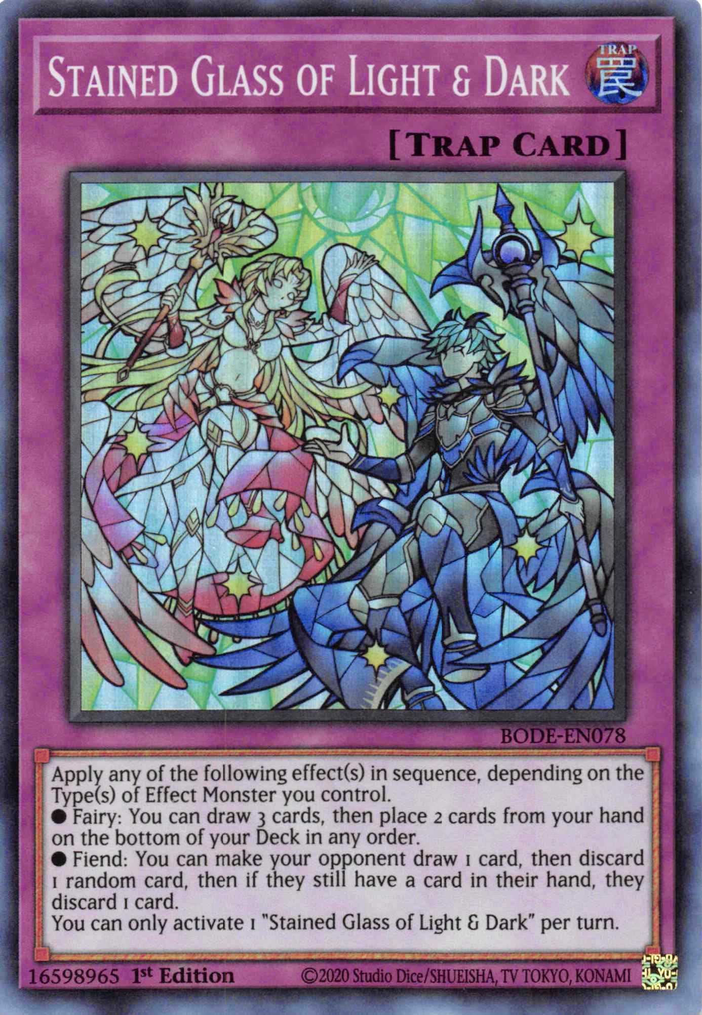 Stained Glass of Light and Dark [BODE-EN078] Super Rare | Odin's Place