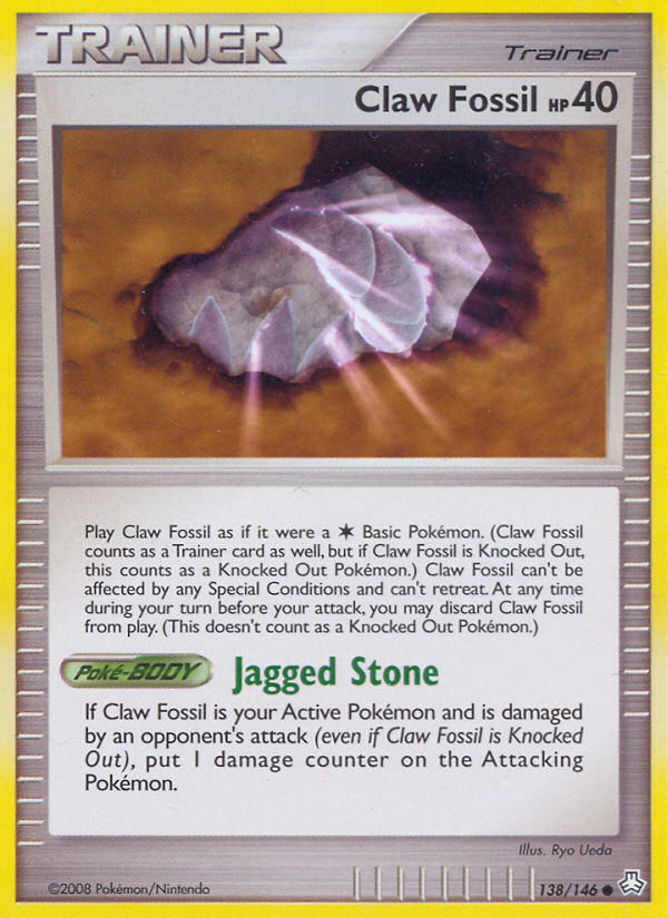 Claw Fossil (138/146) [Diamond & Pearl: Legends Awakened] | Odin's Place