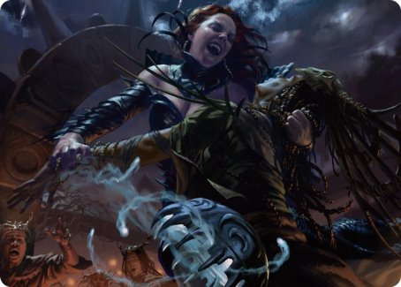 Olivia's Midnight Ambush Art Card [Innistrad: Midnight Hunt Art Series] | Odin's Place