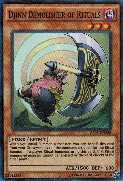 Djinn Demolisher of Rituals [AP07-EN006] Super Rare | Odin's Place