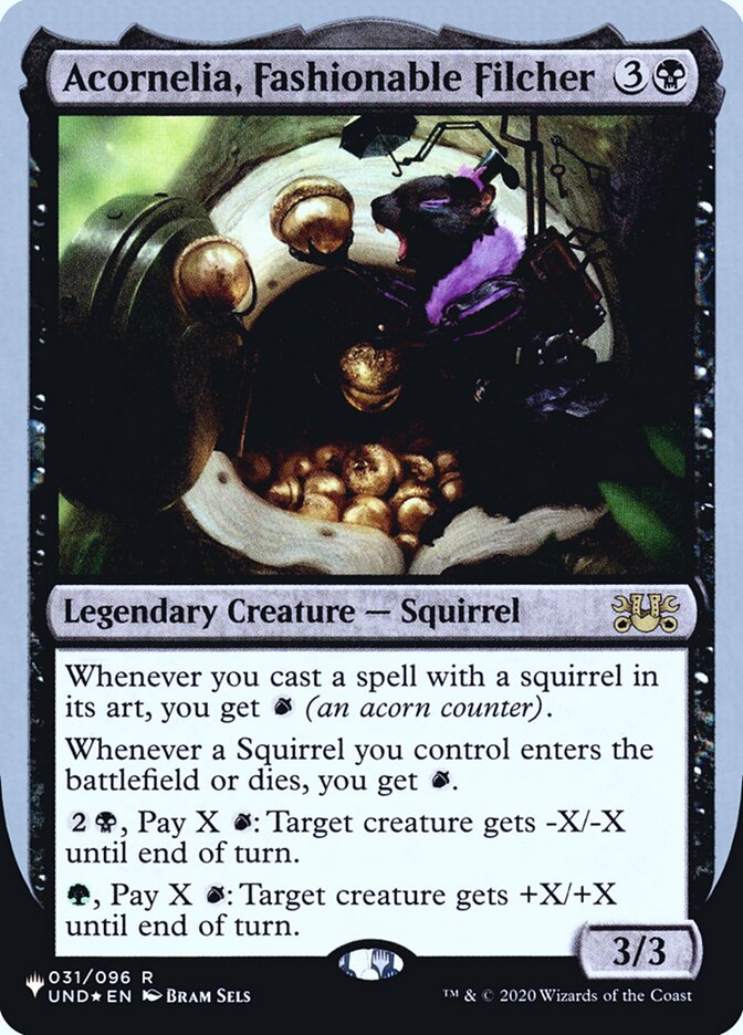 Acornelia, Fashionable Filcher (Unfinity Foil Edition) [The List] | Odin's Place