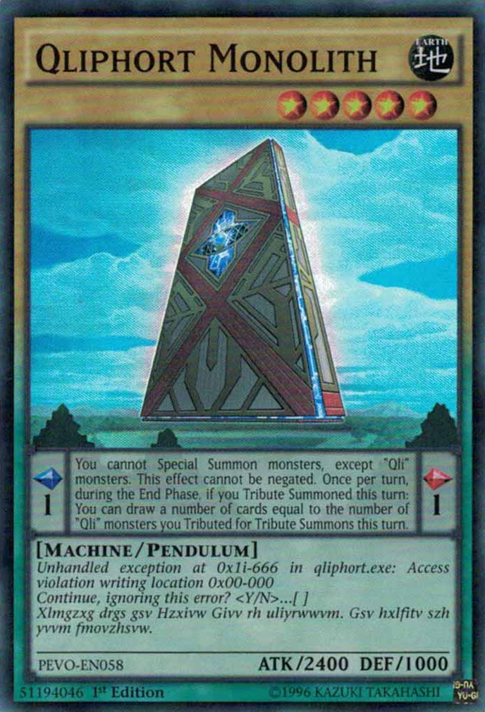 Qliphort Monolith [PEVO-EN058] Super Rare | Odin's Place