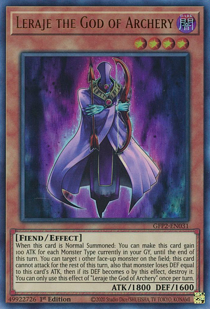 Leraje the God of Archery [GFP2-EN031] Ultra Rare | Odin's Place