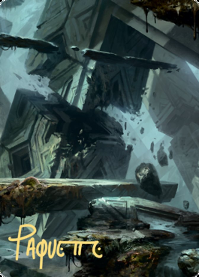 Swamp 3 Art Card (Gold-Stamped Signature) [Zendikar Rising Art Series] | Odin's Place
