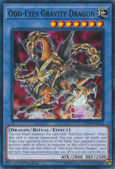Odd-Eyes Gravity Dragon [LEDD-ENC12] Common | Odin's Place