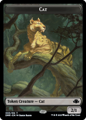 Goblin // Cat (003) Double-Sided Token [Dominaria Remastered Tokens] | Odin's Place