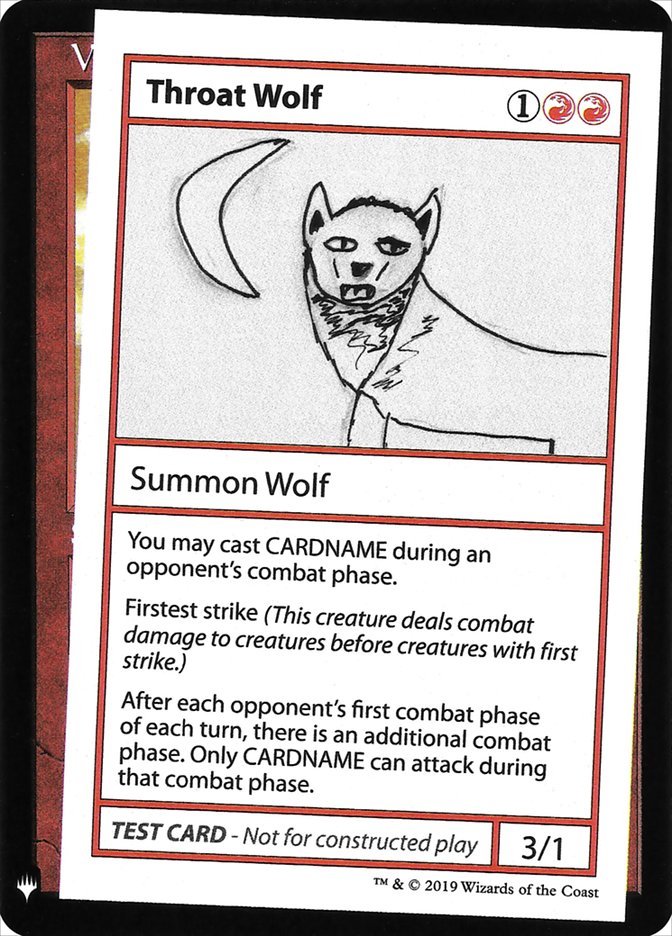 Throat Wolf [Mystery Booster Playtest Cards] | Odin's Place
