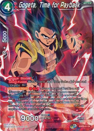 Gogeta, Time for Payback (EX15-01) [Battle Enhanced] | Odin's Place