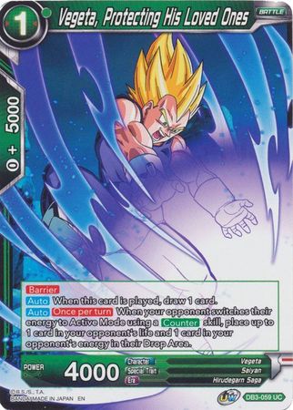 Vegeta, Protecting His Loved Ones (DB3-059) [Giant Force] | Odin's Place