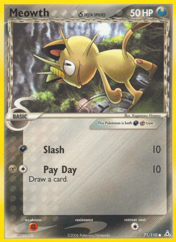 Meowth (71/110) (Delta Species) [EX: Holon Phantoms] | Odin's Place