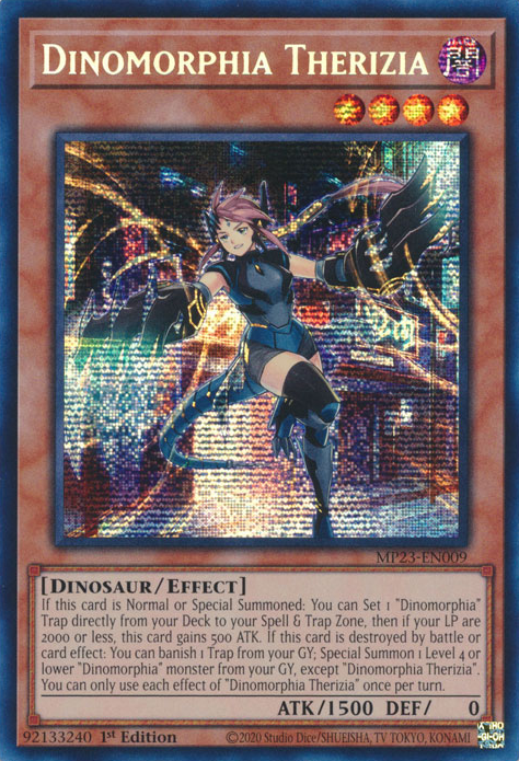 Dinomorphia Therizia [MP23-EN009] Prismatic Secret Rare | Odin's Place