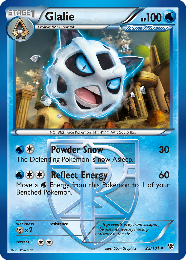 Glalie (22/101) [Black & White: Plasma Blast] | Odin's Place