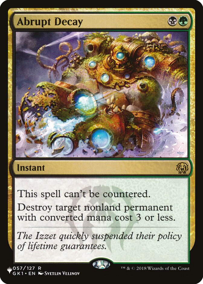 Abrupt Decay [The List] | Odin's Place