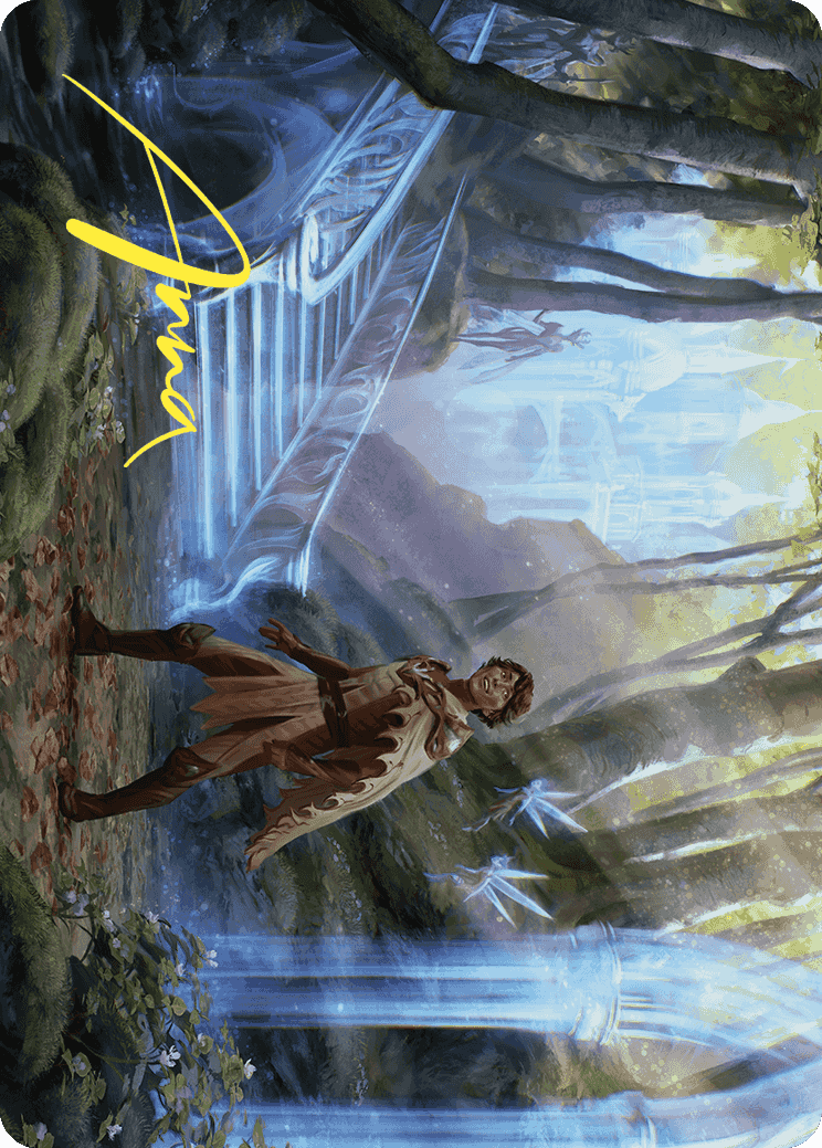 Into the Fae Court Art Card (Gold-Stamped Signature) [Wilds of Eldraine Art Series] | Odin's Place