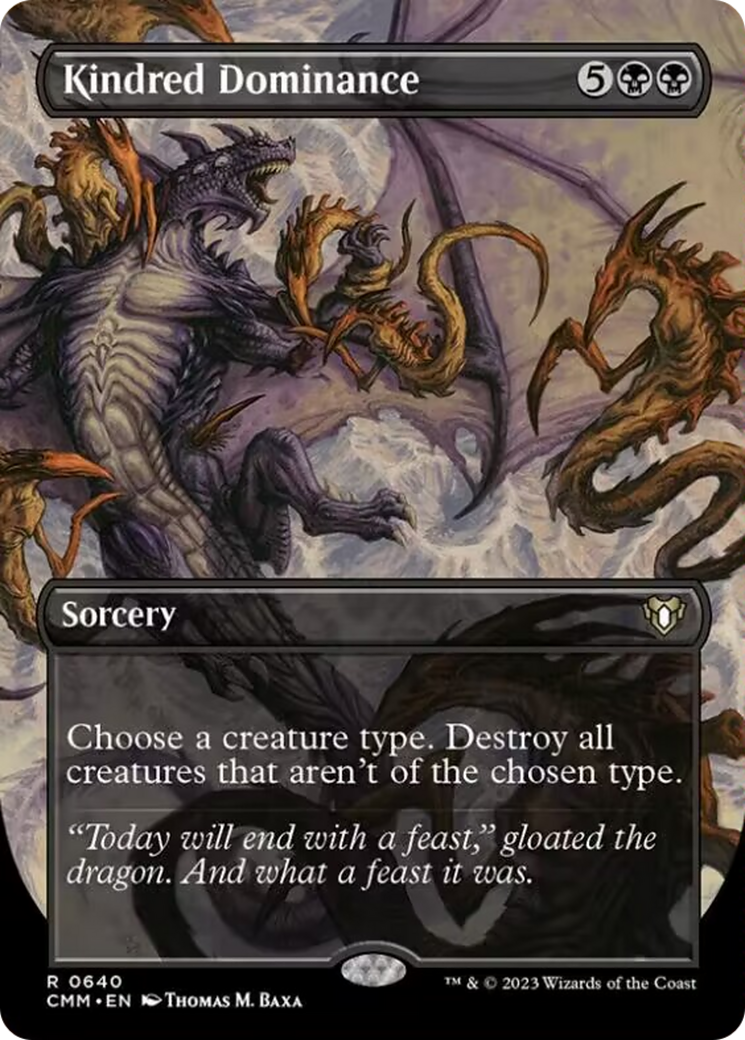 Kindred Dominance (Borderless Alternate Art) [Commander Masters] | Odin's Place