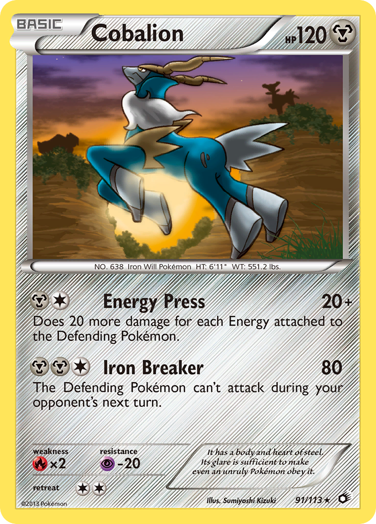 Cobalion (91/113) [Black & White: Legendary Treasures] | Odin's Place