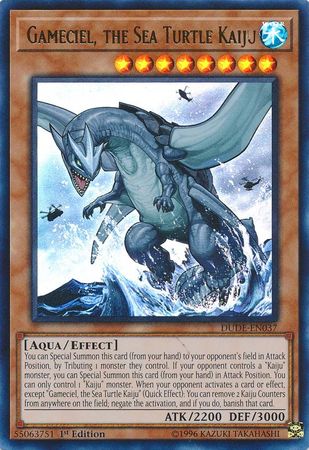 Gameciel, the Sea Turtle Kaiju [DUDE-EN037] Ultra Rare | Odin's Place